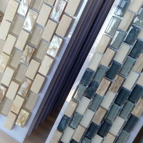 Mini mosaics add interest and whimsy to a space!