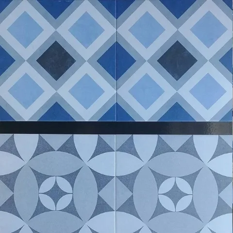 This Emser patterned tile is the stuff encaustic tile dreams are made of, but with way less maintenance! .