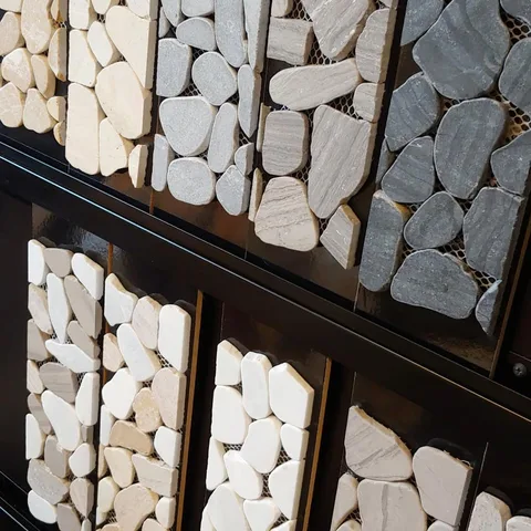 Pebbles for dayyyyys! If you're looking for a shower with a luxurious spa-like feel, look no further! .