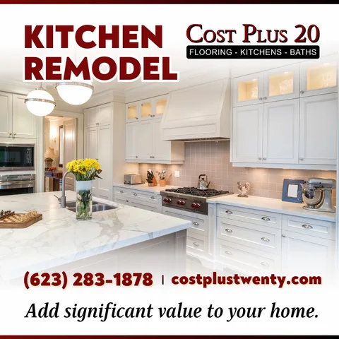 A kitchen remodel can add significant value to your home. With Cost Plus 20, get quality service at just the right price. Start planning at www.costplustwenty.com. #ValueAdd #Kitch