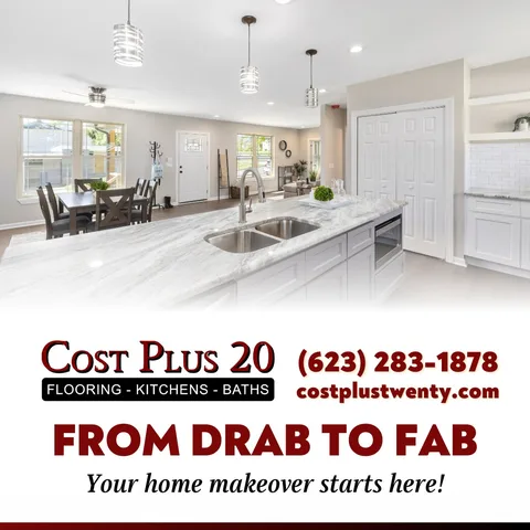 From drab to fab – your home makeover starts here! Get inspired at www.costplustwenty.com/inspiration and see what Cost Plus 20 can do for you. #MakeoverMagic #HomeRedesign #CostPl