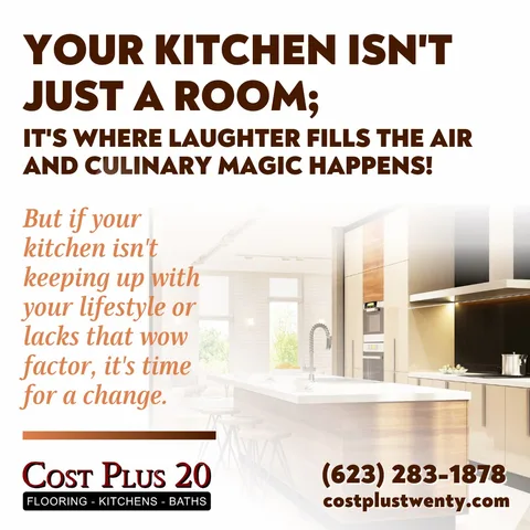 Reimagine Your Kitchen with Cost + 20%! 🌟✨