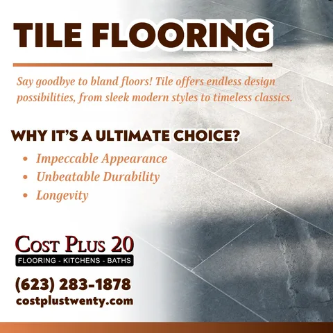 Looking to elevate your home or office? Look no further than tile flooring! 💫 Here's why it's the ultimate choice: