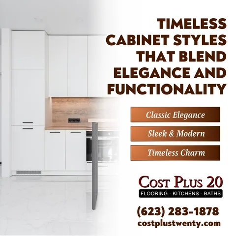 🏡✨ Convert your kitchen into the heart of your home with timeless cabinet styles that blend elegance and functionality seamlessly! Here are 3 styles to elevate your space: