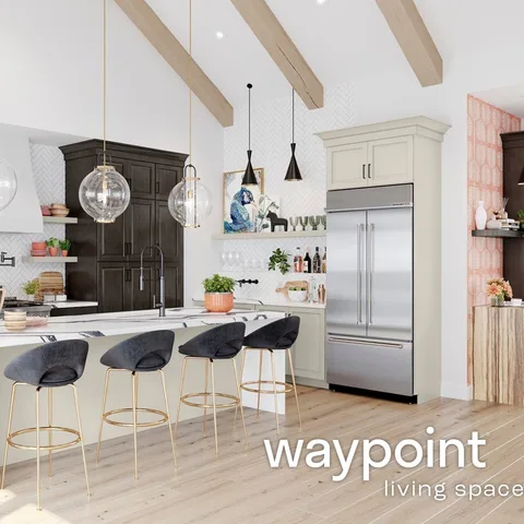 Contrast meets charm in this stunning creatively curated kitchen 🖤✨