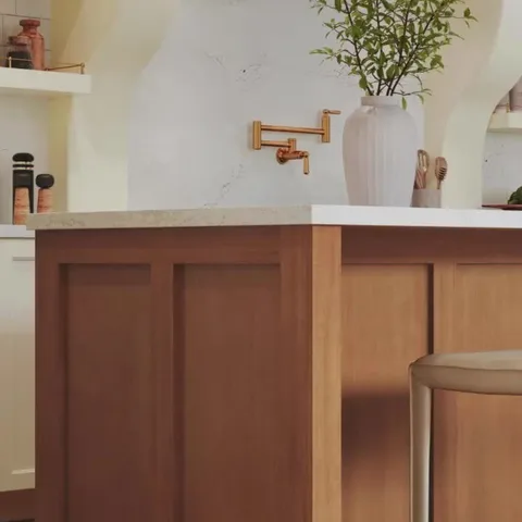 Incorporating natural materials and soothing colors into your kitchen or bath design is a great way to achieve a living space that feels connected to nature. Creating a space that 
