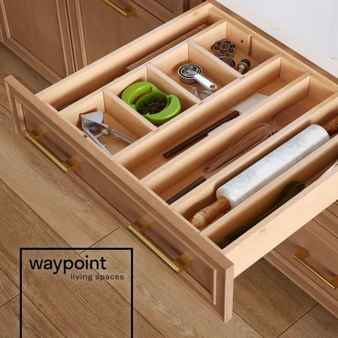 Adding smart organization accessories creates a more functional space and helps things flow more smoothly in your home. With Waypoint Living Spaces you'll feel the difference every