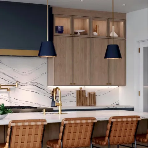 The modern kitchen stands tall. Waypoint Living Spaces' slim shaker door style embodies everything we love about a sleek kitchen design. 🛠️