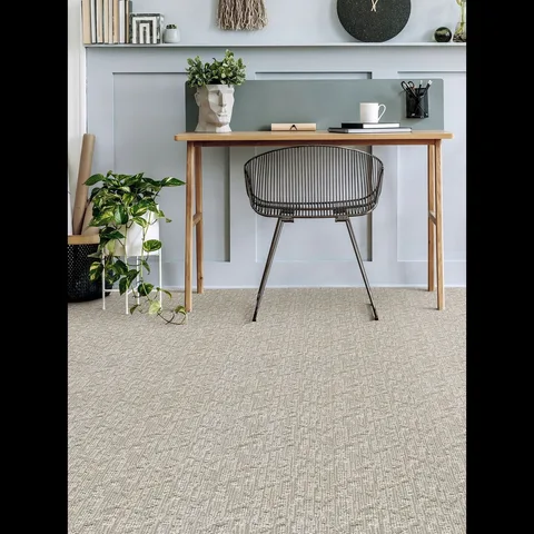 Create a sanctuary for productivity and peace. ✨ The soft, plush pile of Valter carpet provides the perfect foundation for a space that feels calm, creative, and completely grounde