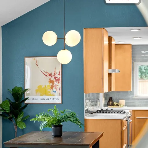 Thinking about an accent wall but not sure where to start? Here's the rule most designers use. 🎨