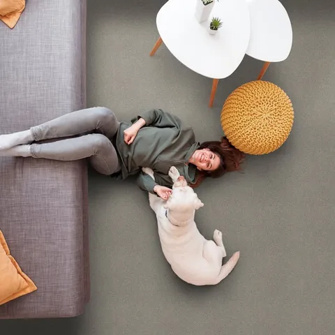 Create a cozy spot where you and your favorite four-legged friend can stretch out in comfort. Engineered to handle everyday paws and spills, this exceptionally soft carpet delivers