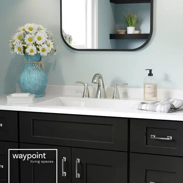 Dark bathroom vanity and light countertop – Bathroom Remodeling in Cave Creek, AZ