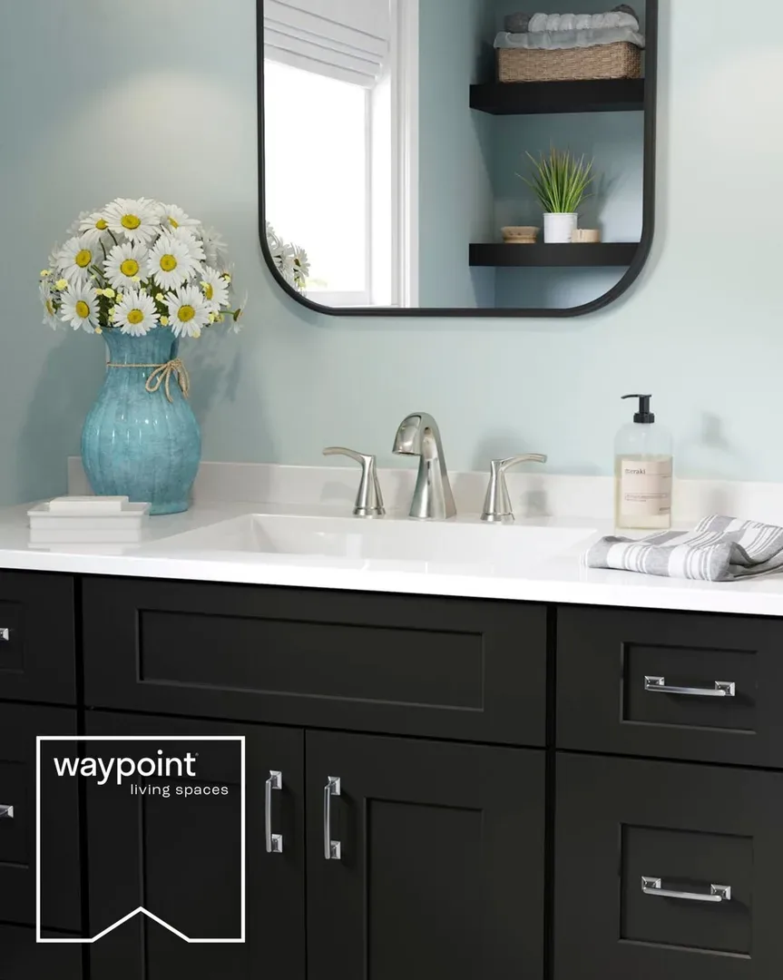 Dark bathroom vanity and light countertop – Bathroom Remodeling in Deer Valley, AZ
