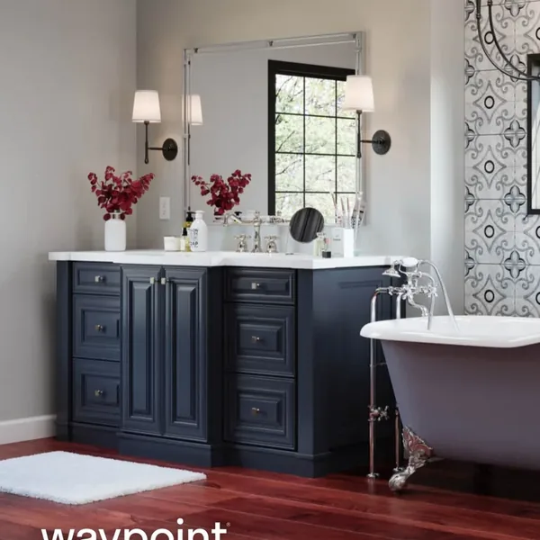 Blue bathroom vanity cabinets – Bathroom Remodeling in Glendale, AZ
