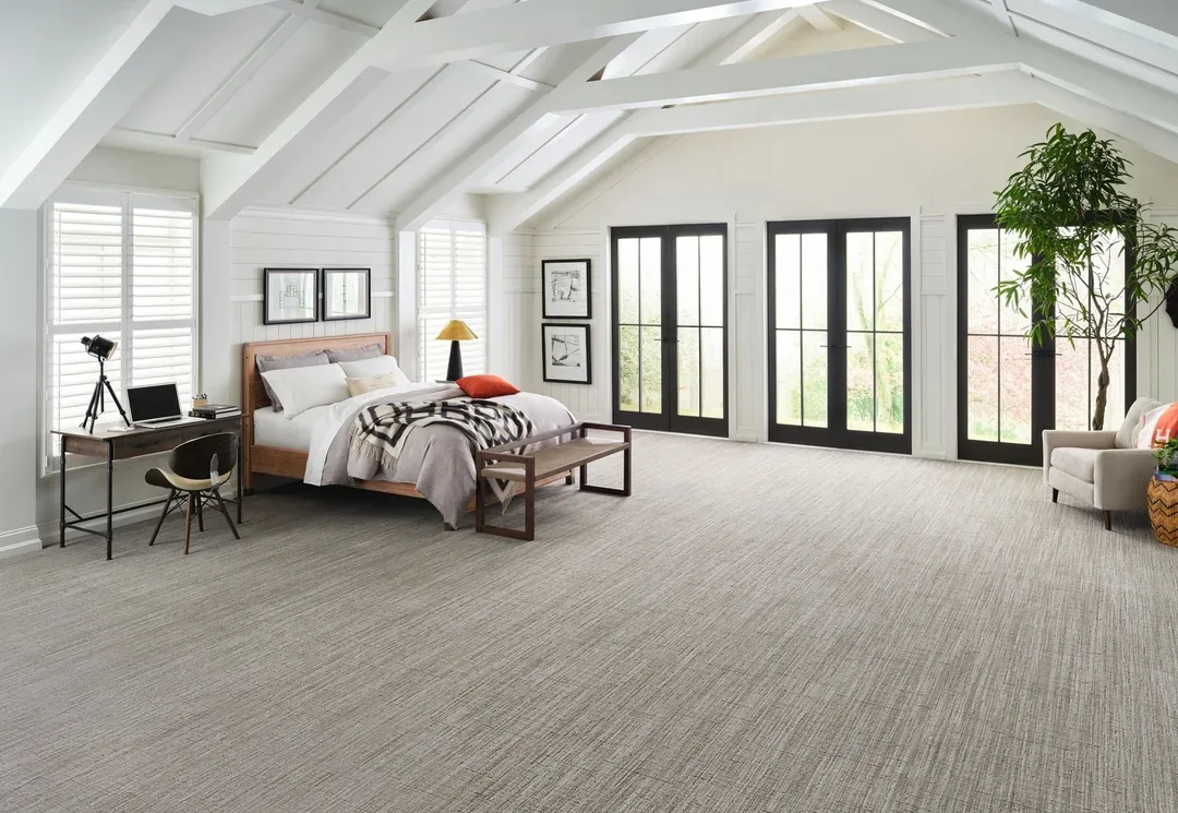 Soft carpet in a furnished bedroom from the Cost Plus 20 collection – Flooring Installation in New River, AZ