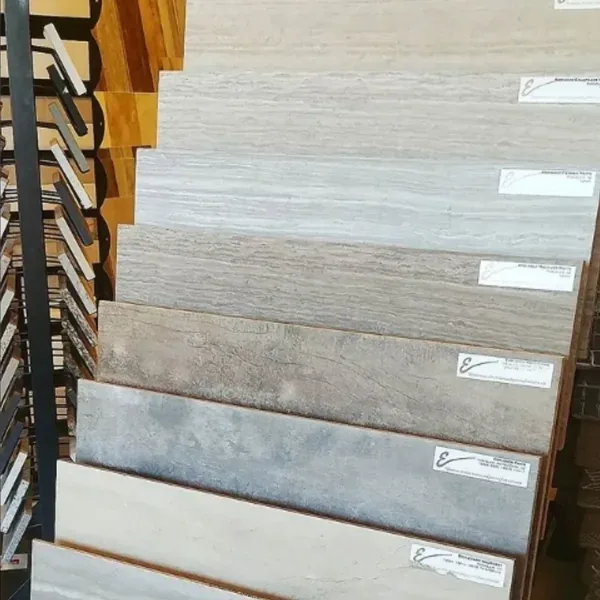 Stone-look tile samples in neutral finishes – Flooring Installation in Deer Valley, AZ