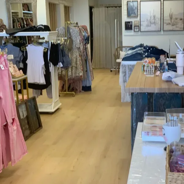 Luxury vinyl plank flooring in a boutique interior – Flooring Installation in Apache Junction, AZ