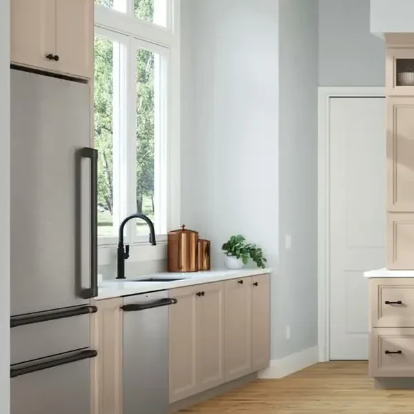 Light kitchen cabinets beside a window – Kitchen Cabinets in Tolleson, AZ