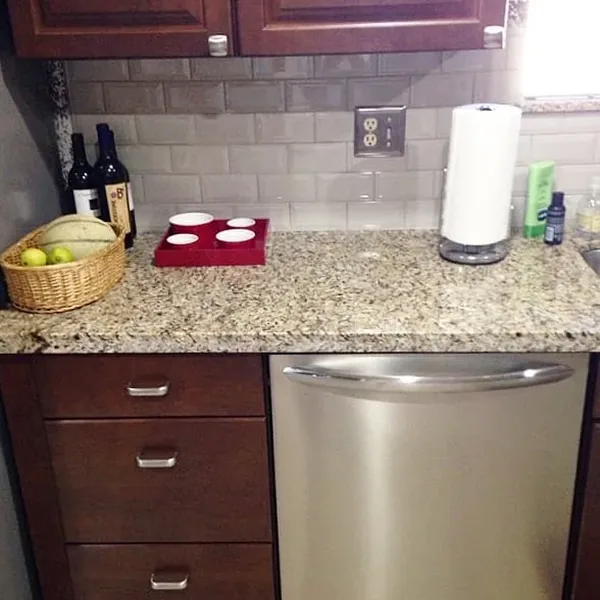 Kitchen countertop with sink and tile backsplash – Kitchen Countertops in Sun Lakes, AZ