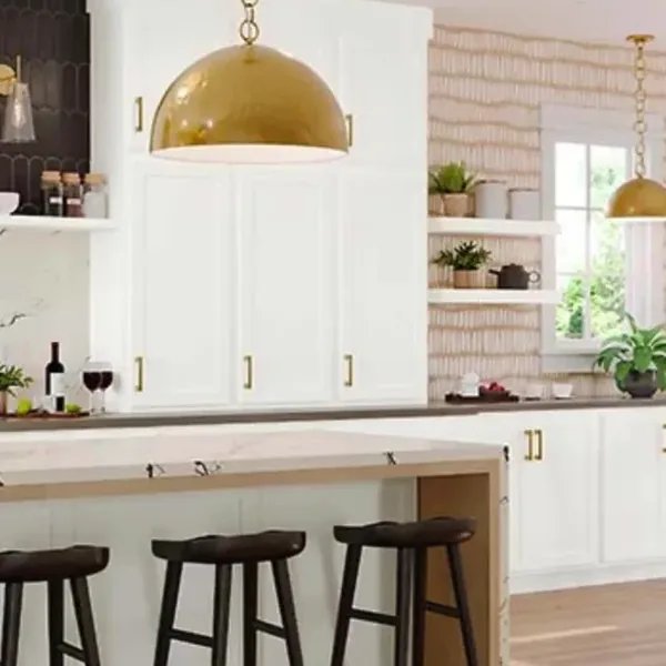 White kitchen with island seating – Kitchen Countertops in Arcadia, AZ