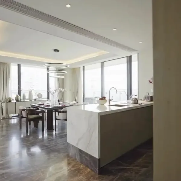Kitchen with light countertops and dark cabinetry – Kitchen Remodeling in Deer Valley, AZ